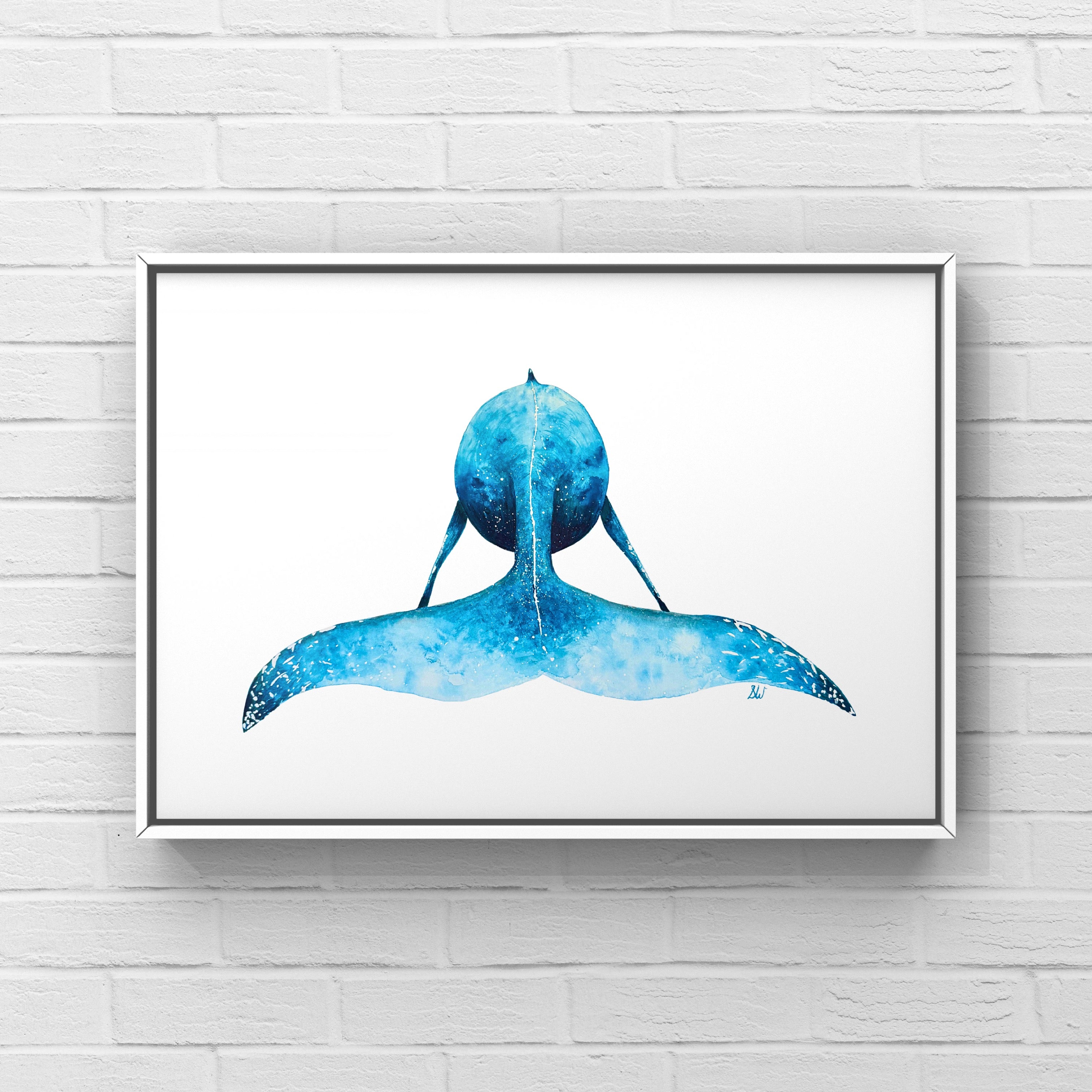 Whale Tail Print